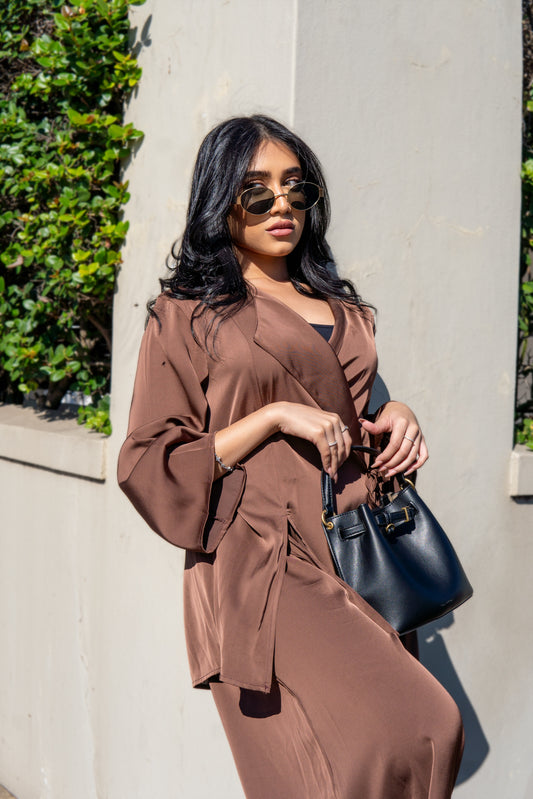 Chocolate Brown Soleil Wrap Set