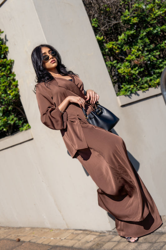 Chocolate Brown Soleil Wrap Set