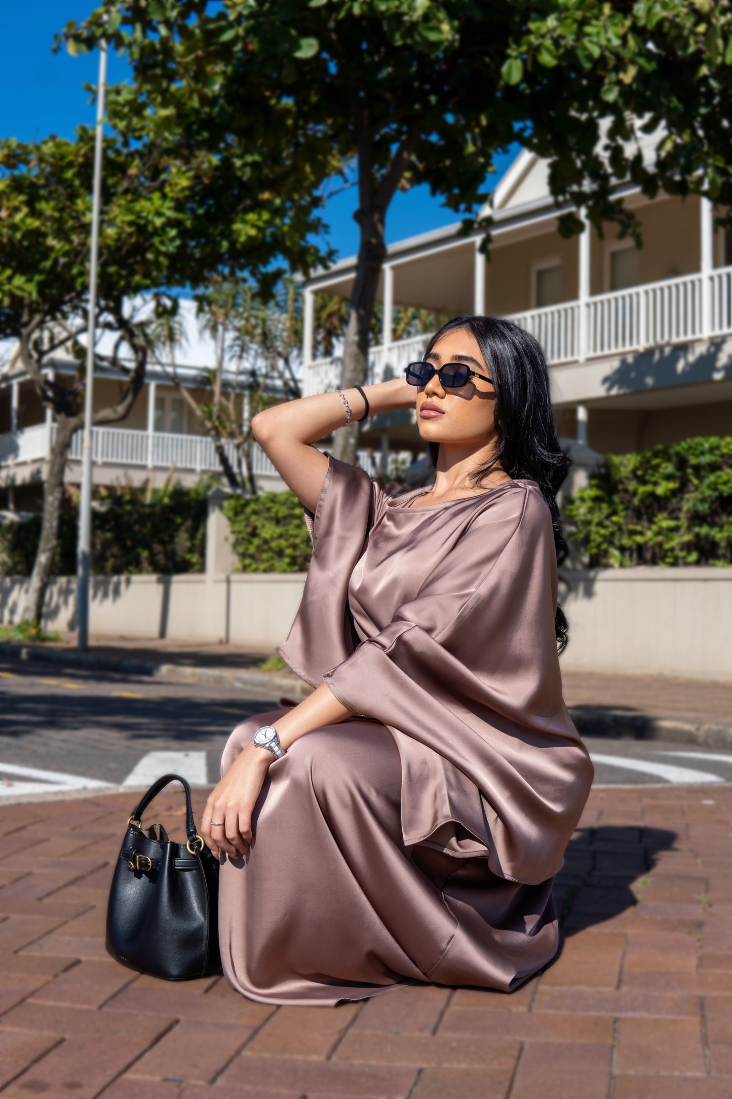 Amara Satin Skirt Set