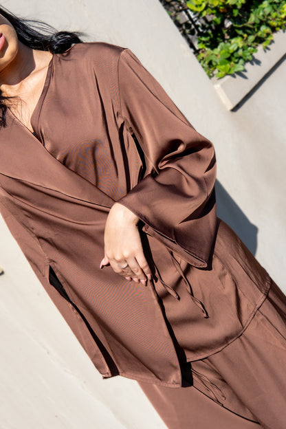 Chocolate Brown Soleil Wrap Set