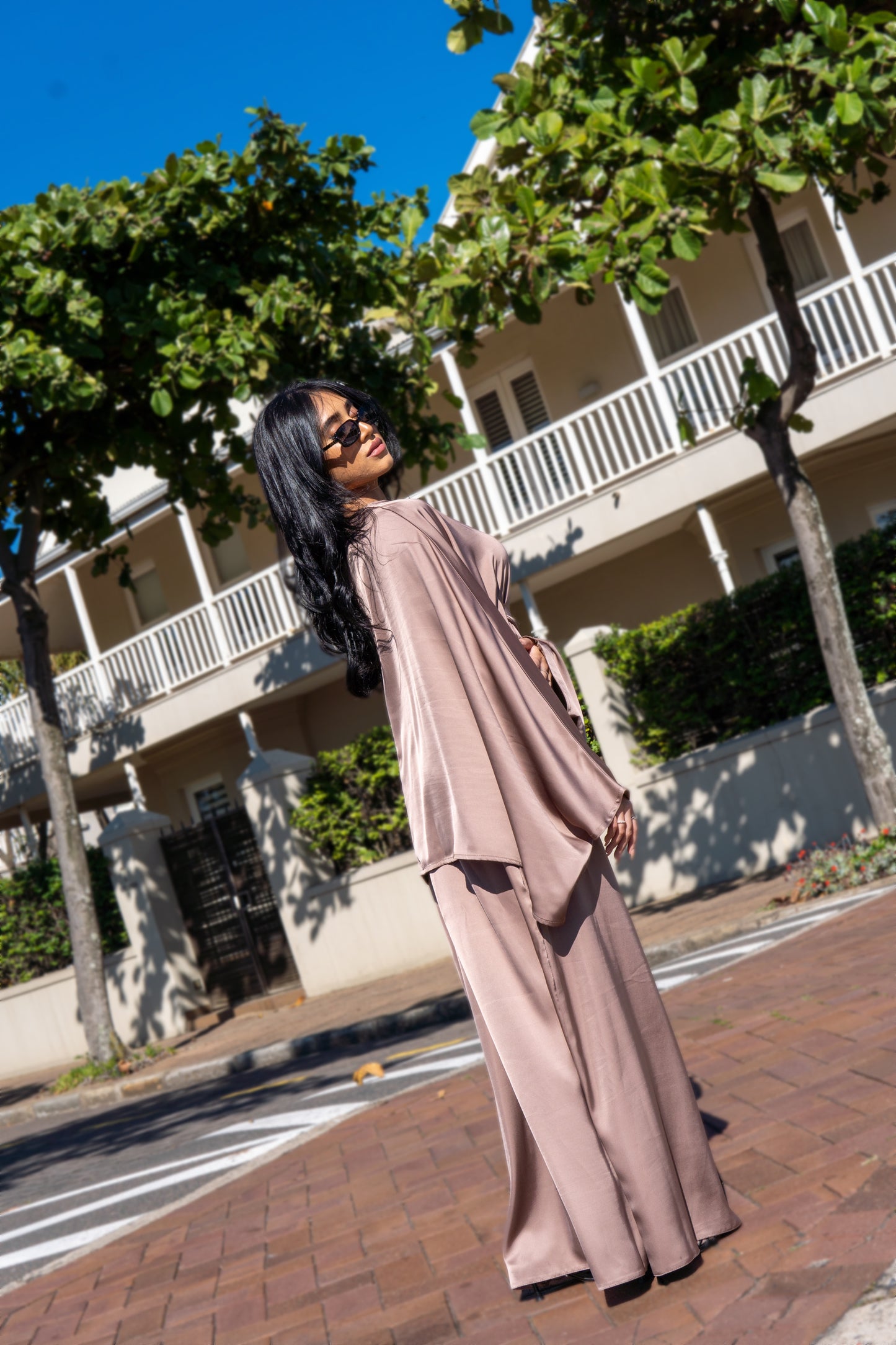 Amara Satin Skirt Set